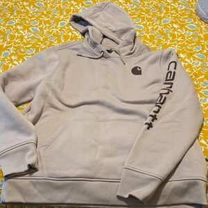 Carhartt Women’s Sweatshirt Hoodie muted lilac purple workwear fleece